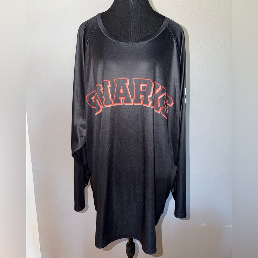 San Jose Sharks SF Giants Mashup Shirsey 11/2/24 Long Sleeve Jersey Shirt SZ: XL